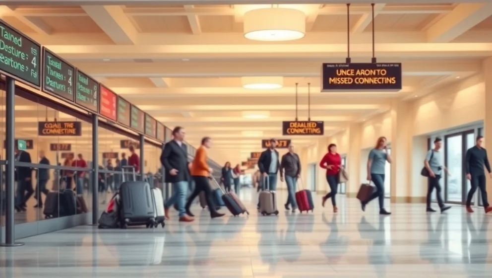 Missade ditt anslutningsflygning på grund av försening