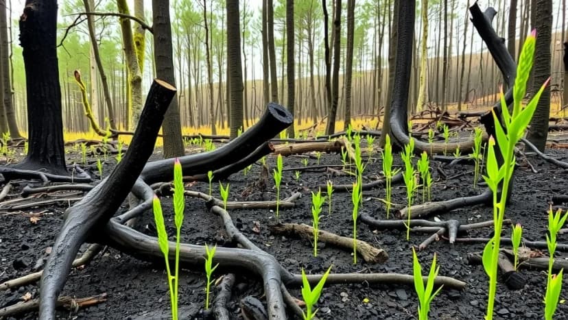 Ses efter skogsbrand