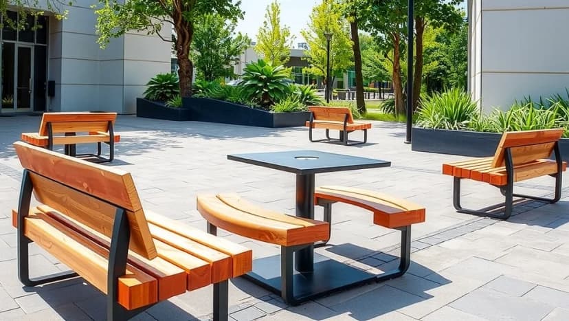 Vilka utemöbler passar bäst i offentlig miljö